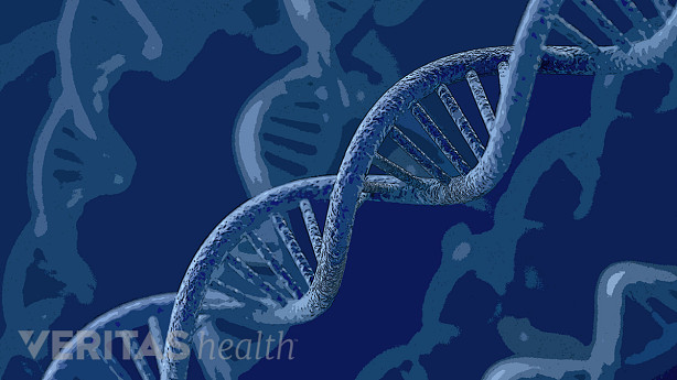 An illustration showing DNA strand.